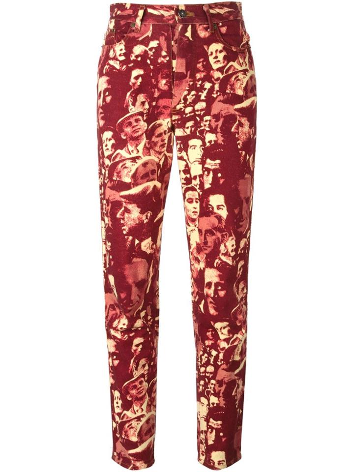 Jean Paul Gaultier Vintage 'l'europe De L'avenir' Jeans - Red