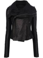 Rick Owens - Classic Biker Jacket - Women - Lamb Skin - 38, Black, Lamb Skin