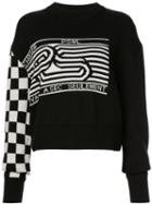 Proenza Schouler Pswl Graphic Jacquard Sweater - Black
