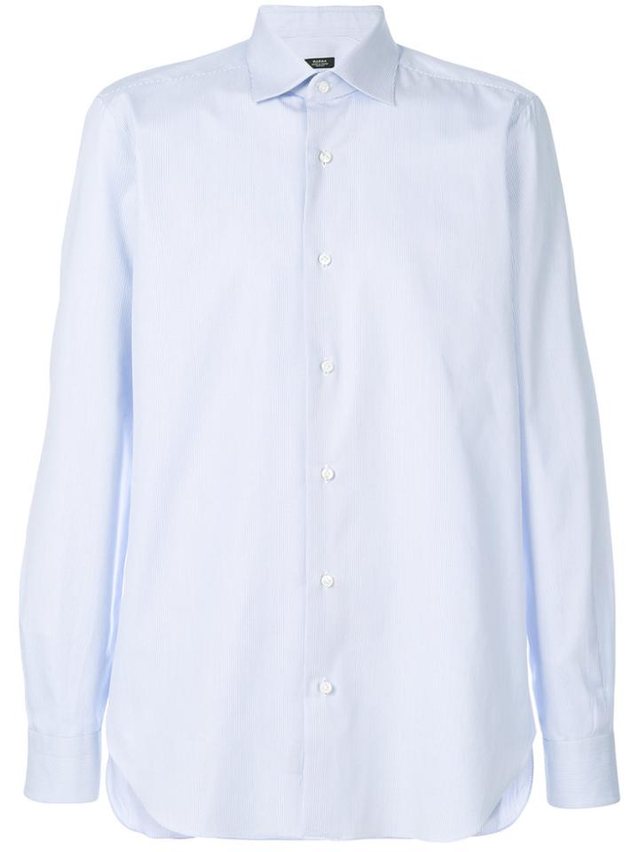 Barba Classic Fitted Shirt - Blue