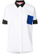 Smarteez Contrast Trim Short Sleeve Shirt - White