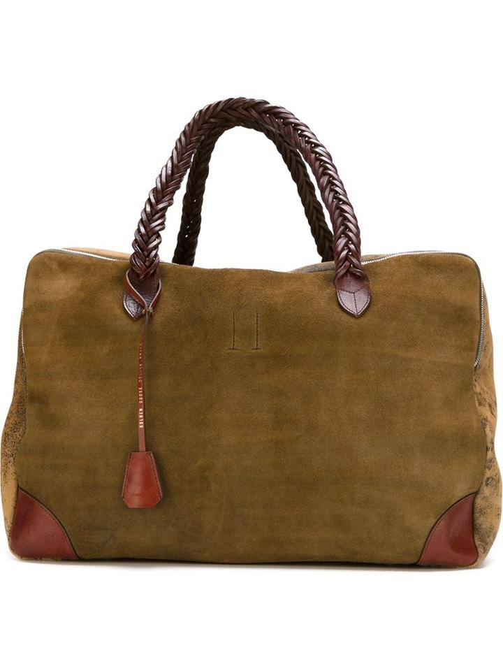 Golden Goose Deluxe Brand Equipage Holdall, Green, Leather