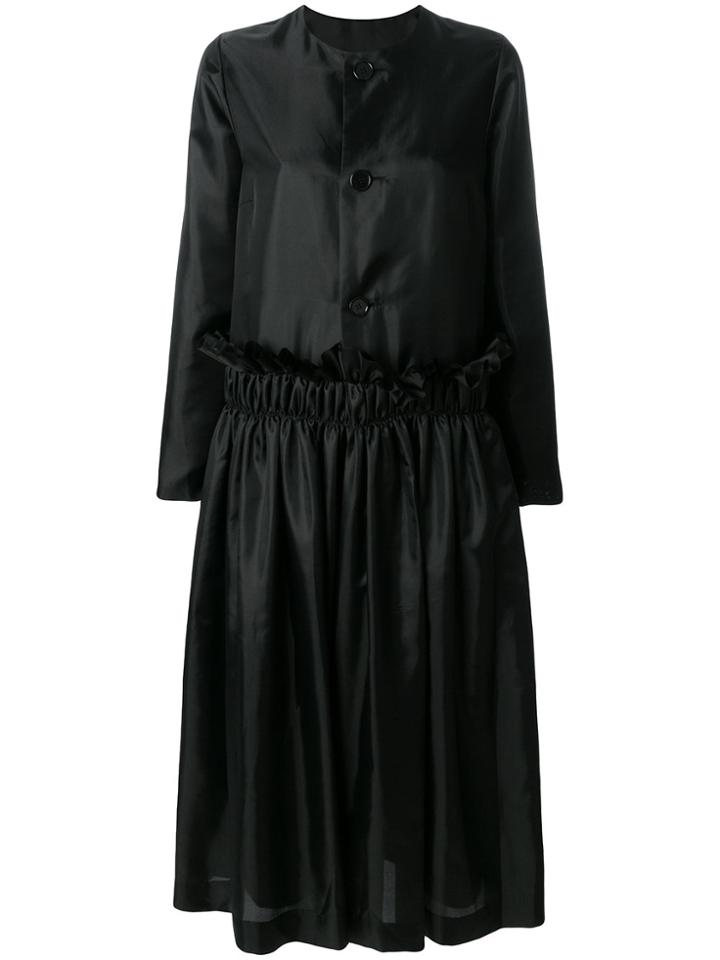 Comme Des Garçons Noir Kei Ninomiya Flared Coat - Black