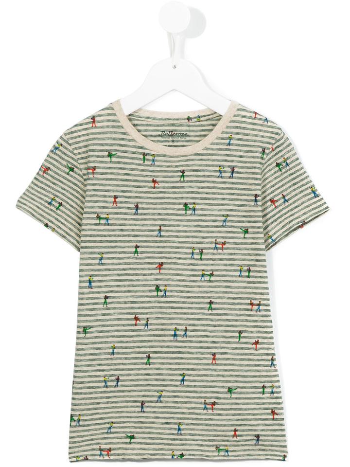 Bellerose Kids Striped T-shirt, Boy's, Size: 10 Yrs, Green