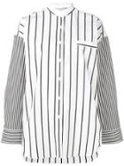Ermanno Scervino Striped Button Down Shirt - White