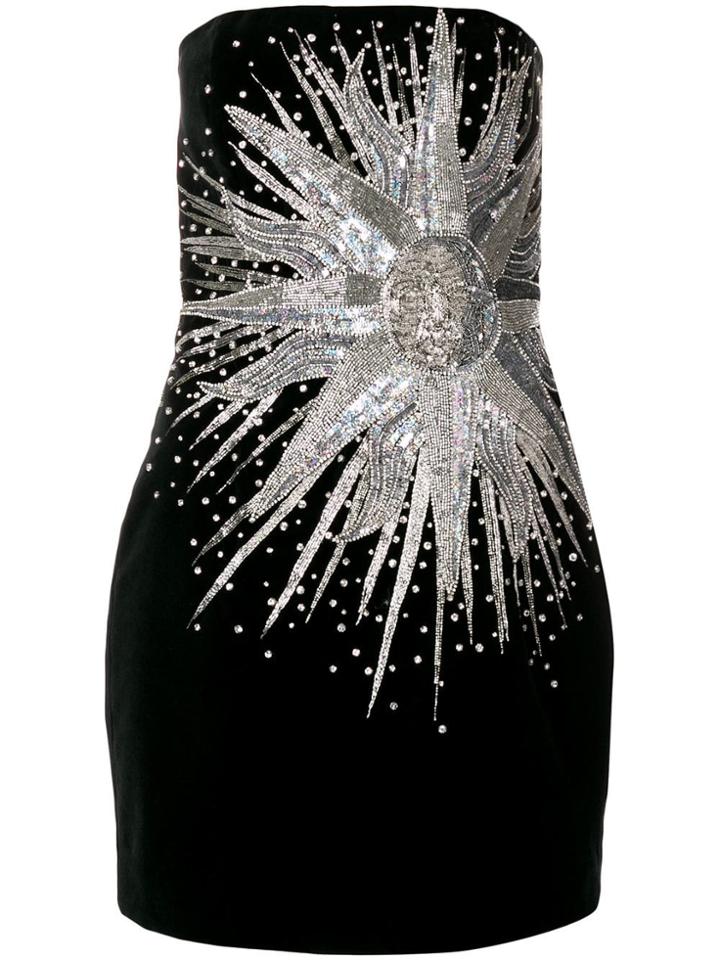 Balmain Sun Sequin Mini Dress - Black