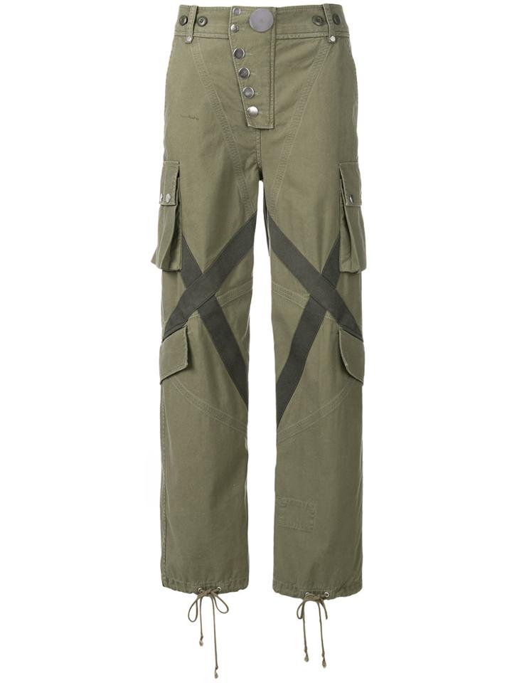 Alexander Wang Multi Pocket Cargo Trousers - Green