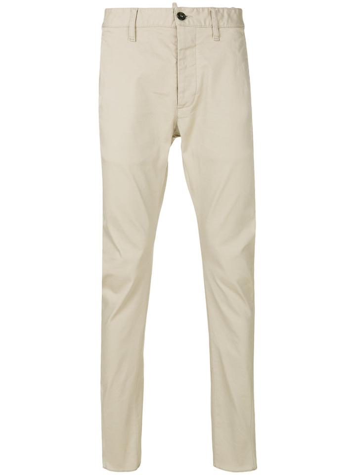 Dsquared2 - Classic Chinos - Men - Cotton/spandex/elastane - 48, Nude/neutrals, Cotton/spandex/elastane