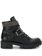Tosca Blu Embellished Ankle Boots - Black