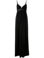 Paco Rabanne Spaghetti Strap Evening Dress, Women's, Size: 36, Black, Viscose/spandex/elastane