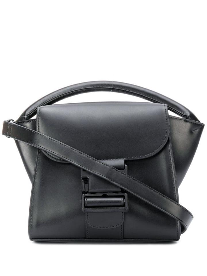 Zucca Buckle Shoulder Bag - Black