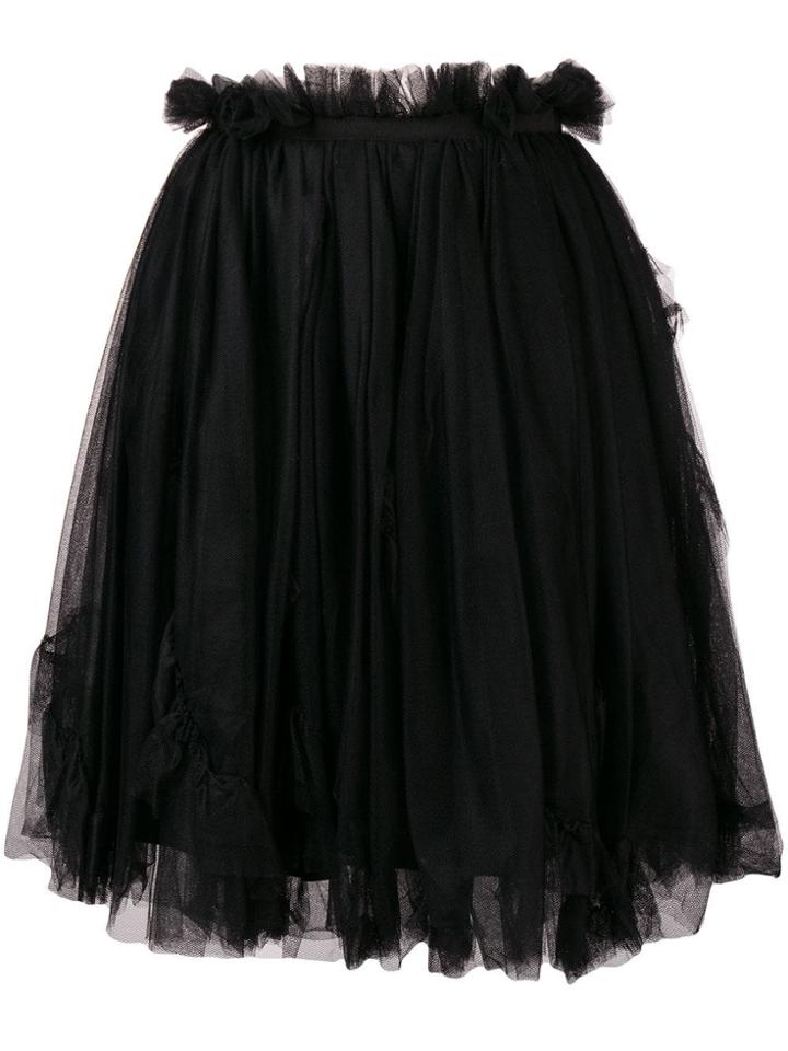 Ermanno Scervino Flared Mini Skirt - Black