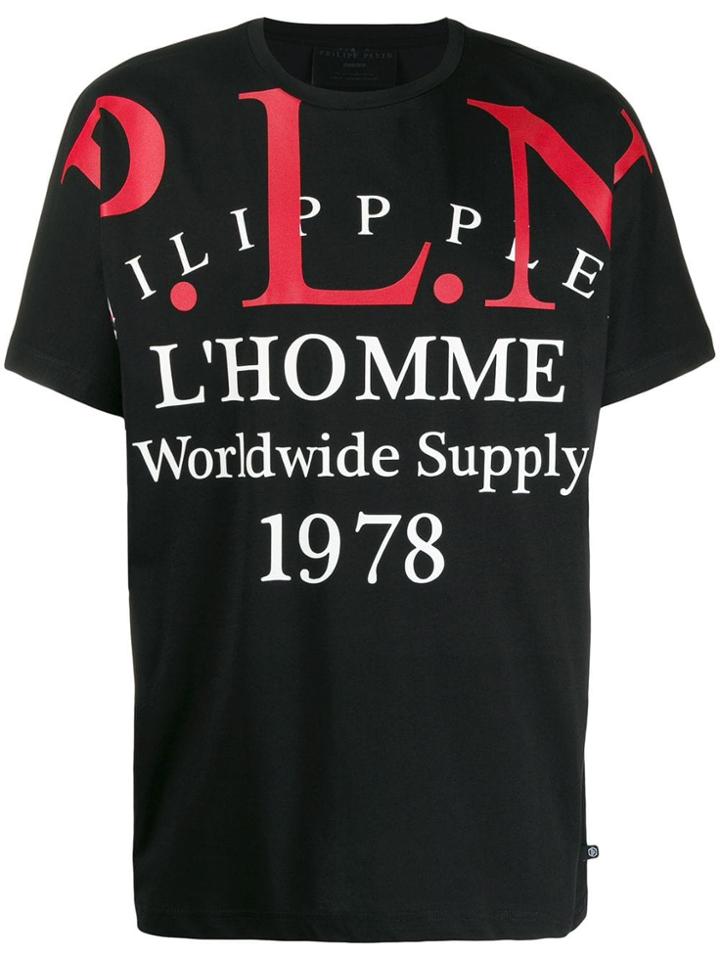 Philipp Plein Gold Cut P.l.n T-shirt - Black