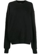 Amiri Distressed Oversized Sweatshirt - Black