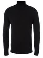 Ami Alexandre Mattiussi Turtle Neck Jumper, Men's, Size: Xl, Black, Cashmere/merino