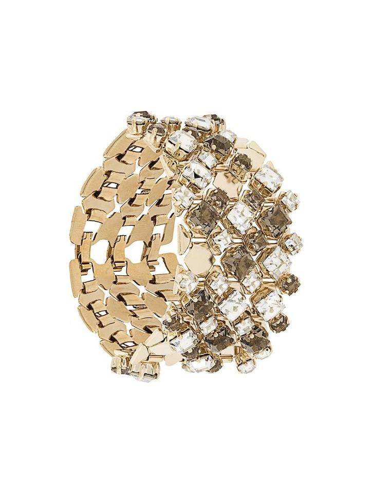 Lanvin Embellished Cuff, Metallic