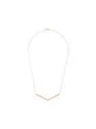 Dana Rebecca 14kt Rose Gold Jennifer Yamina Diamond V Necklace