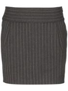 Alexandre Vauthier Pinstripe Mini-skirt - Grey
