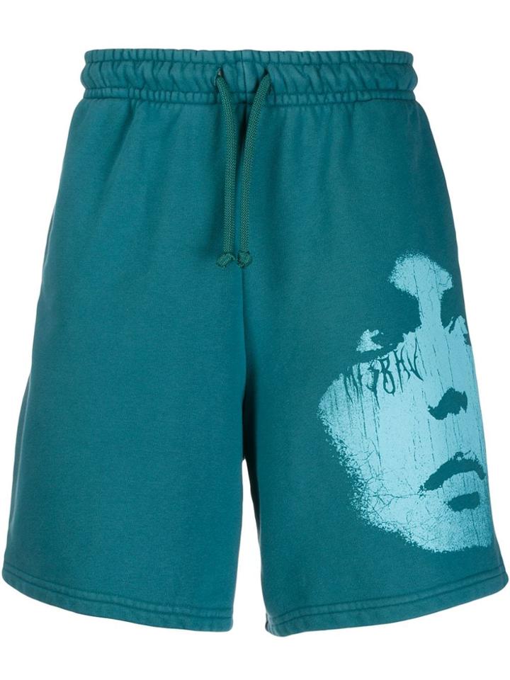 Misbhv Graphic Print Track Pants - Blue