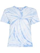 Collina Strada Tie-dye Pierce Detail T-shirt - Blue