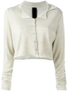 Rundholz Black Label - Cropped Cardigan - Women - Cotton - S, Nude/neutrals, Cotton