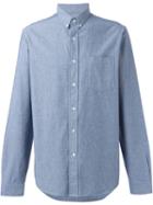 Ami Alexandre Mattiussi Button Down Collar Shirt, Men's, Size: 43, Blue, Cotton