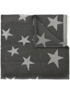 Stella Mccartney Star Print Scarf, Women's, Grey, Silk/modal