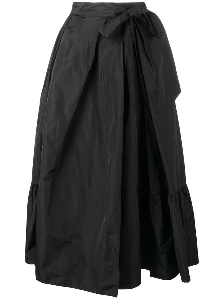 Dries Van Noten Skey A-line Skirt, Women's, Size: 40, Black, Silk/polyester