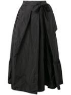 Dries Van Noten Skey A-line Skirt, Women's, Size: 40, Black, Silk/polyester
