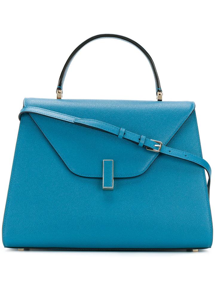 Valextra - Classic Tote - Women - Calf Leather - One Size, Blue, Calf Leather