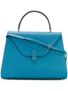 Valextra - Classic Tote - Women - Calf Leather - One Size, Blue, Calf Leather