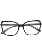 Dolce & Gabbana Eyewear Oversized Square Glasses - Black