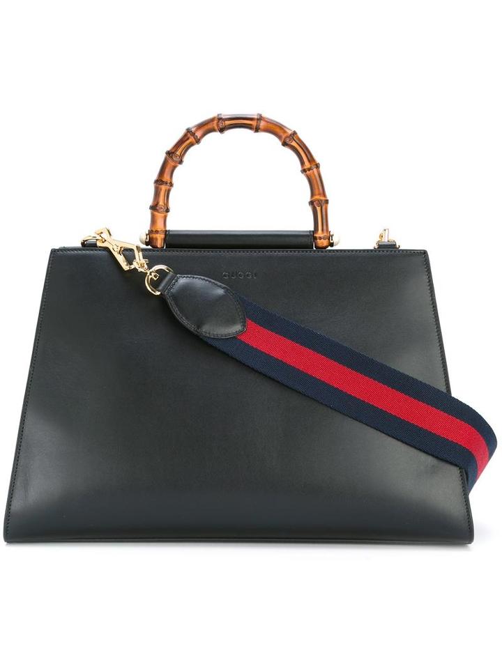 Gucci Nymphia Tote, Women's, Black, Calf Leather