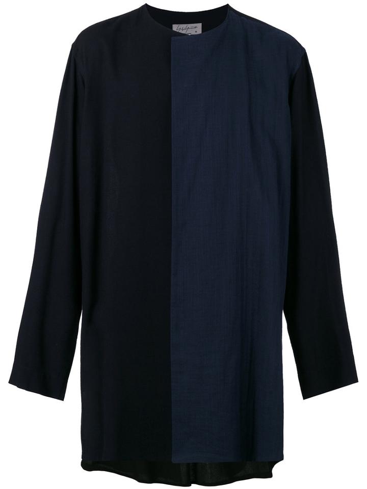 Yohji Yamamoto - Contrast Blazer - Men - Cotton/rayon - 4, Black, Cotton/rayon