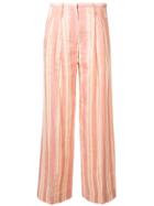 Forte Forte Striped Trousers - Pink