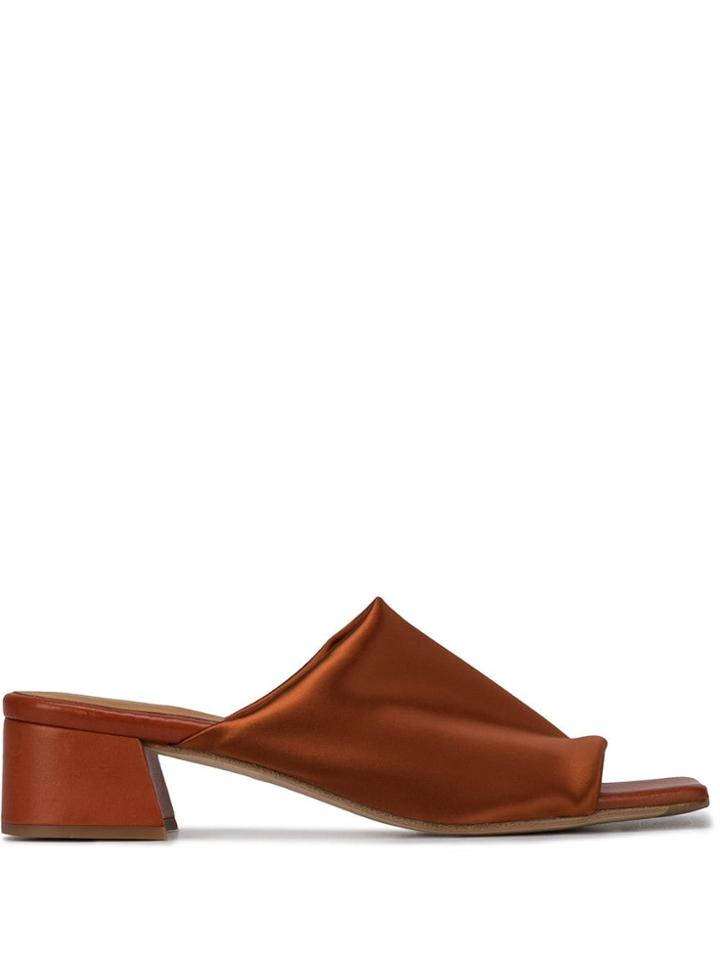 Miista Caterina Lycra Mules - Orange