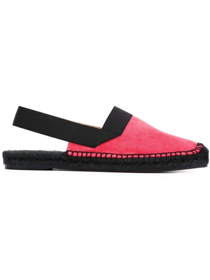 Castañer Exposed Seam Espadrilles, Women's, Size: 37, Pink/purple, Straw/cotton/rubber