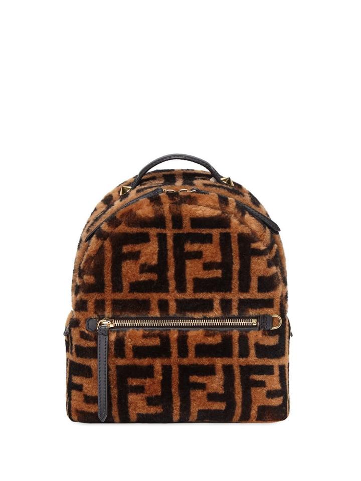 Fendi Ff Mini Backpack - Brown
