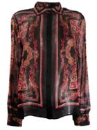 Alberta Ferretti Paisley-print Shirt - Black