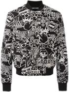 Kenzo Storm Flyer Bomber Jacket, Men's, Size: Small, Black, Cotton/polyamide/polyester/cotton