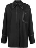 Marni Stitch-detail Long Sleeve Shirt - Black
