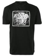 Versace Medusa Print T-shirt, Men's, Size: Xl, Black, Cotton