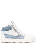 Giuseppe Zanotti Two Tone High Top Sneakers - White