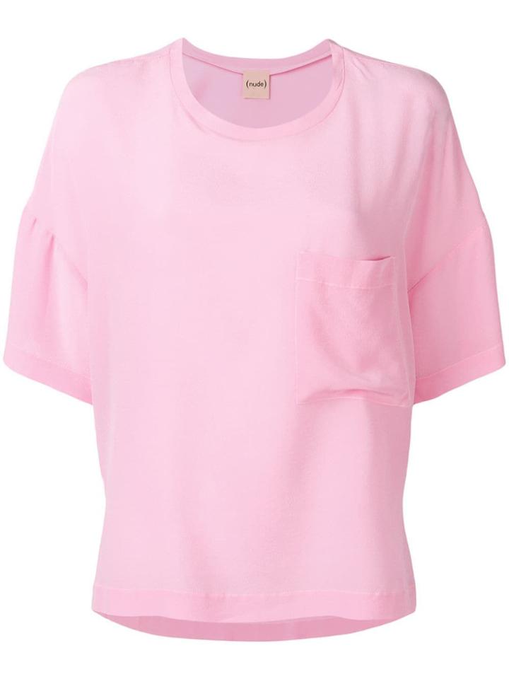 Nude Oversized T-shirt - Pink