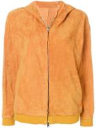 Salvatore Santoro Suede Hoodie - Yellow