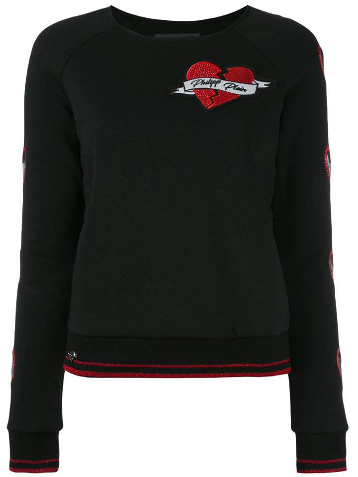 Philipp Plein Heart Patch Top - Black
