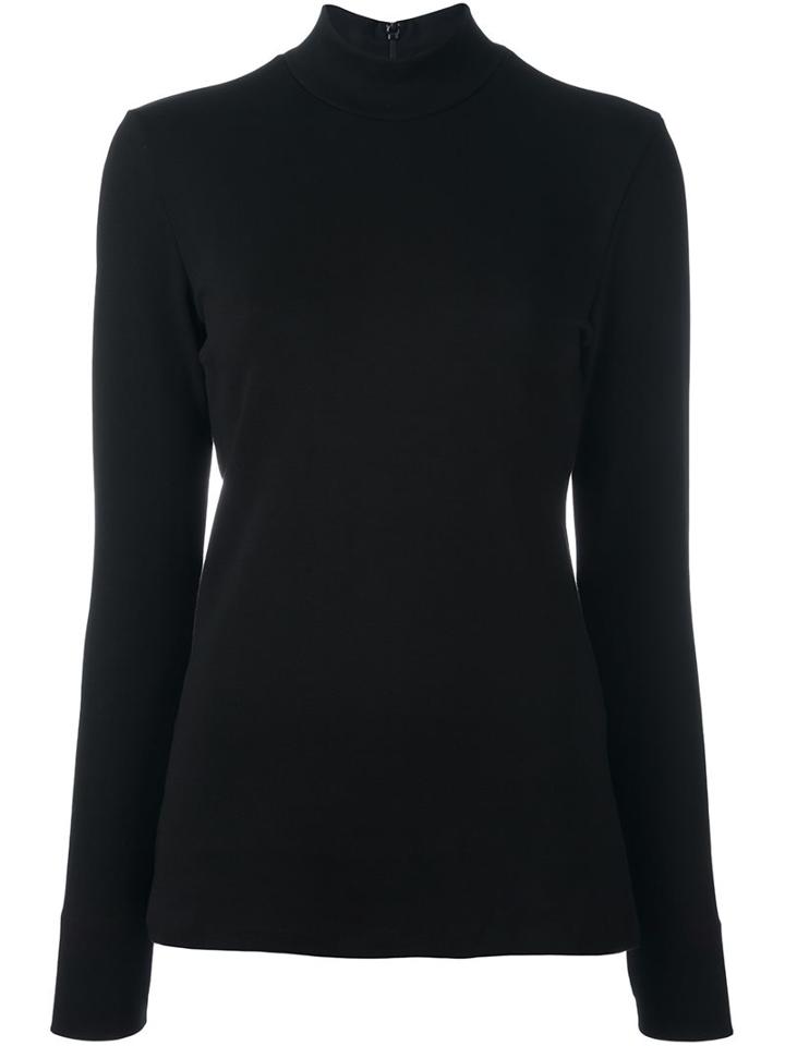Ps By Paul Smith Turtleneck Jumper, Women's, Size: 44, Black, Viscose/spandex/elastane/silk