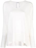 Akris Punto V-neck Knitted Top - White