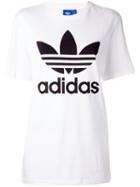 Adidas Originals 'trefoil' T-shirt, Women's, Size: Medium, White, Cotton