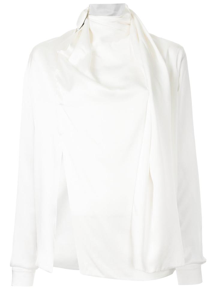 Materiel Cut-out Detail Shirt - White